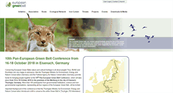 Desktop Screenshot of europeangreenbelt.org